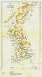 Mappa della Corea, 1903