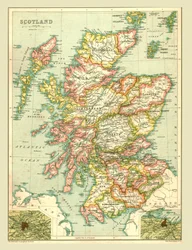 Mappa della Scozia, 1902