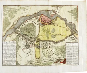 Mappa della battaglia di Narva