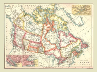 Mappa del Dominio del Canada, 1902