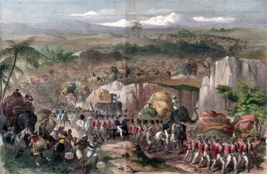 Marcia delle truppe in India, 1848
