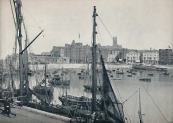 Margate - Il porto e il molo, 1895