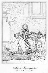 Maria Leszczynska, regina consorte di Luigi XV di Francia, c. XVII secolo