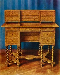 Tavolo da scrittura in intarsio di Re Guglielmo III, 1938