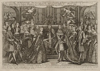 Matrimonio di Luigi, Delfino di Francia con Maria Teresa Raffaella, Infanta di Spagna a Versailles