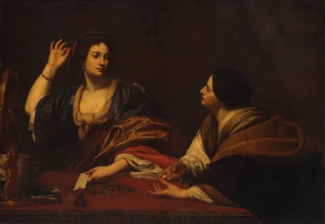 Marta rimprovera la sua vanitosa sorella Maria Maddalena, XVII secolo