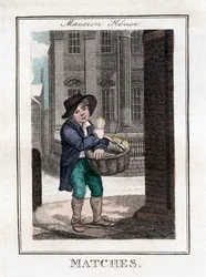 Fiammiferi, Mansion House, Londra, 1805