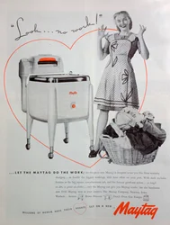 Pubblicità della lavatrice Maytag, 1946