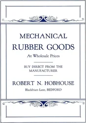 Prodotti in gomma meccanica - annuncio di Robert N. Hobhouse, 1916