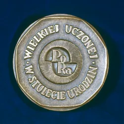 Medaglia commemorativa di Marie Sklodowska Curie, fisica franco-polacca, 1967