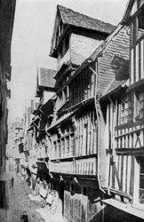 Medioevo a Lisieux, Normandia, Francia, c1930s