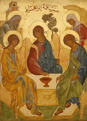 Icona melchita: Trinità di Abramo, Nazareth, Israele