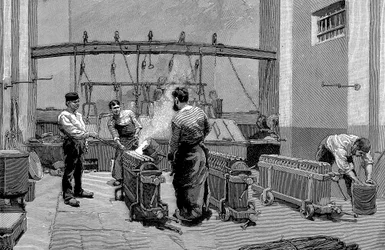 Fonderia alla zecca di Parigi, 1892