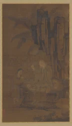 Rammendare i vestiti al sole del mattino, dinastia Ming, XV-XVI secolo