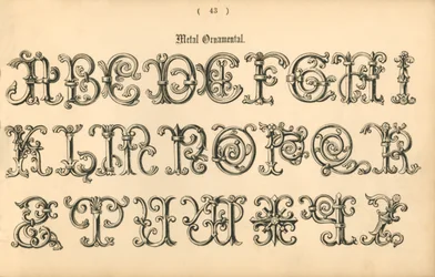 Ornamento metallico, 1862