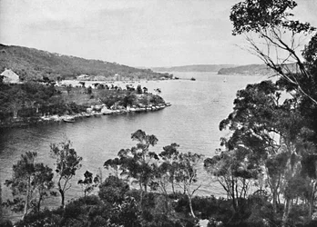 Middle Harbour, da Spit Road, c1900