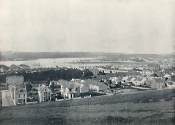 Milford Haven - Vista generale della città e del porto, 1895