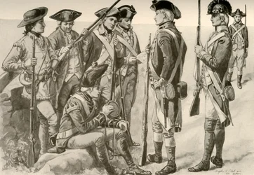Uniformi Militari in America, c1770, 1937