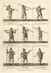 Esercizi militari con la picca