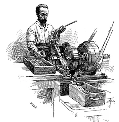 Fresatura dei bordi delle monete, Zecca Reale, Londra, 1891