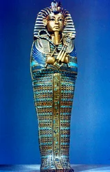 Miniatura di sarcofago canopo dalla tomba di Tutankhamon