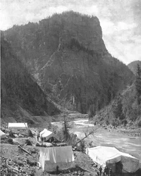 Campo minerario, Nevada, USA, c1900