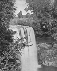 Cascate di Minnehaha, Minneapolis, Minnesota, USA, c1900
