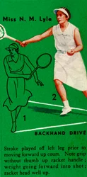 Miss N. M. Lyle - Colpo di rovescio, c1935