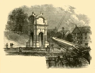 Monumento a New Plymouth, per segnare il sito dello sbarco dei Padri Pellegrini, 1890