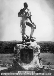 Monumento al soldato americano a San Juan Hill, anni 1920