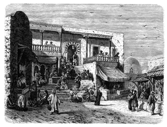 Caffè moresco a Sidi Bou Said, Tunisi, 1890 circa