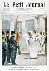 Ambasciata marocchina, Il capo ambasciatore saluta la bandiera francese, 1901