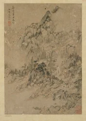Villaggio di montagna, dinastia Ming, 1550-1644