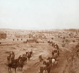 Soldati a cavallo, Somme-Tourbe, Francia settentrionale, c. 1914-c. 1918