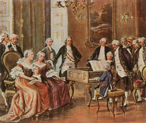 Mozart si esibisce per l