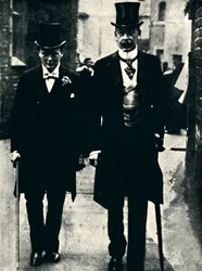 Mr. Lewis Harcourt e Mr. Churchill