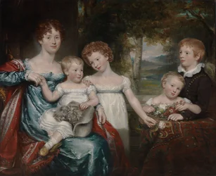 Signora Hawkins e famiglia, ca. 1818-1820