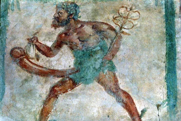 Affresco di Mercurio, Pompei, Italia