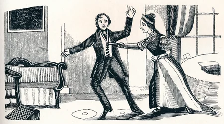 Assassinio del capitano Lawson A Cock, 1840 circa, 1902