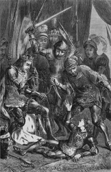 Omicidio del principe Edoardo a Tewkesbury, 4 maggio 1471, c1880
