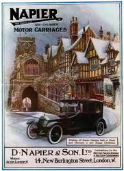 Napier, carrozze a motore a sei cilindri, 1917