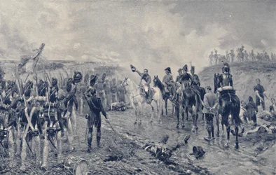 Napoleone e la Vecchia Guardia prima di Waterloo, 1815, 1896