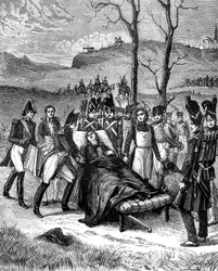 Napoleone corse verso Duroc, che era ancora vivo, 1813 1882-1884