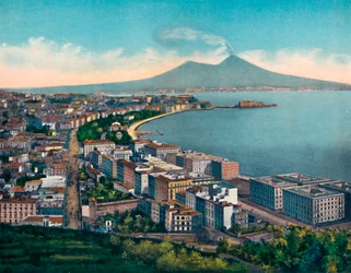 Napoli - Panorama da Villa Patrizia, Vomero, c1900