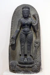 Museo nazionale, Nuova Delhi. Tara. Pala, VIII secolo d.C., Bihar. Pietra. India.