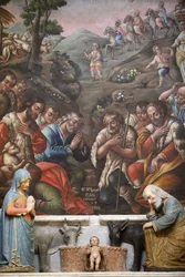 Presepe nella Basilica di San Martino, Martina Franca, Puglia, Martina Franca, Italia