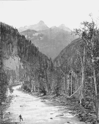 Montagne Needle, Canyon del Rio de las Animas, Colorado, USA, c1900