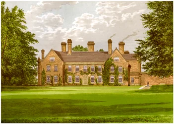 Nether Hall, Suffolk, casa della famiglia Greene, c1880