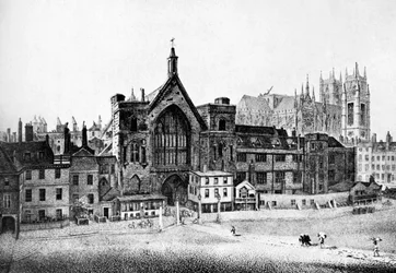 New Palace Yard, Westminster, nel XVIII secolo