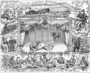 Auguri di Capodanno dei broker Mercer Locock ai loro clienti, 1894